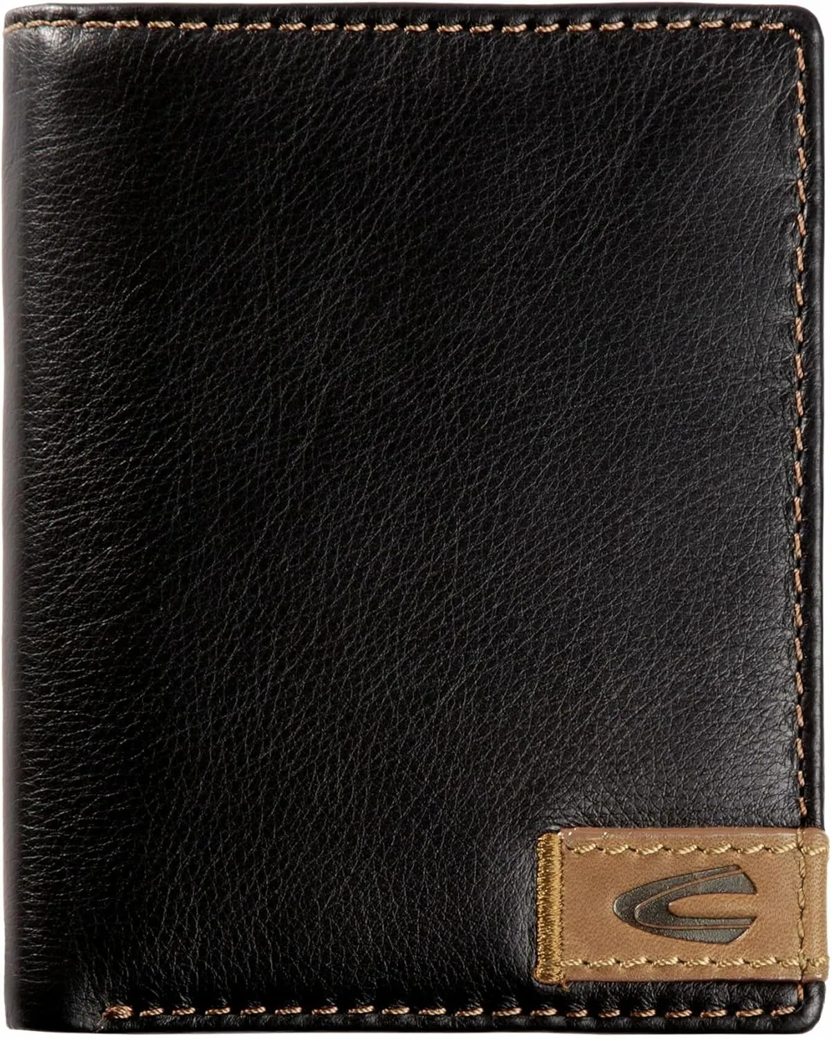 camel active California – Leder Geldbörse Herren Hochformat – Schwarz