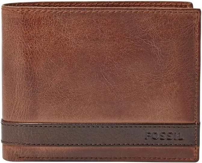 Fossil Quinn – Leder Geldbörse Herren Bifold