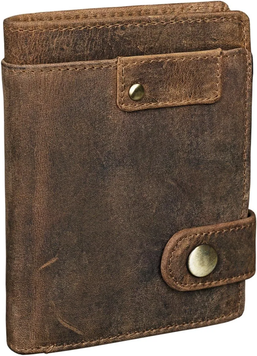 STILORD Milo – Vintage Ledergeldbörse Hochformat