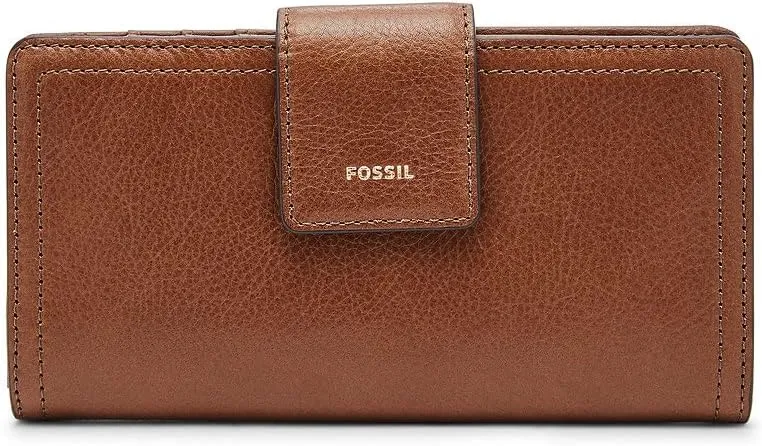 Fossil Logan – Leder Geldbörse mit RFID-Schutz – Braun