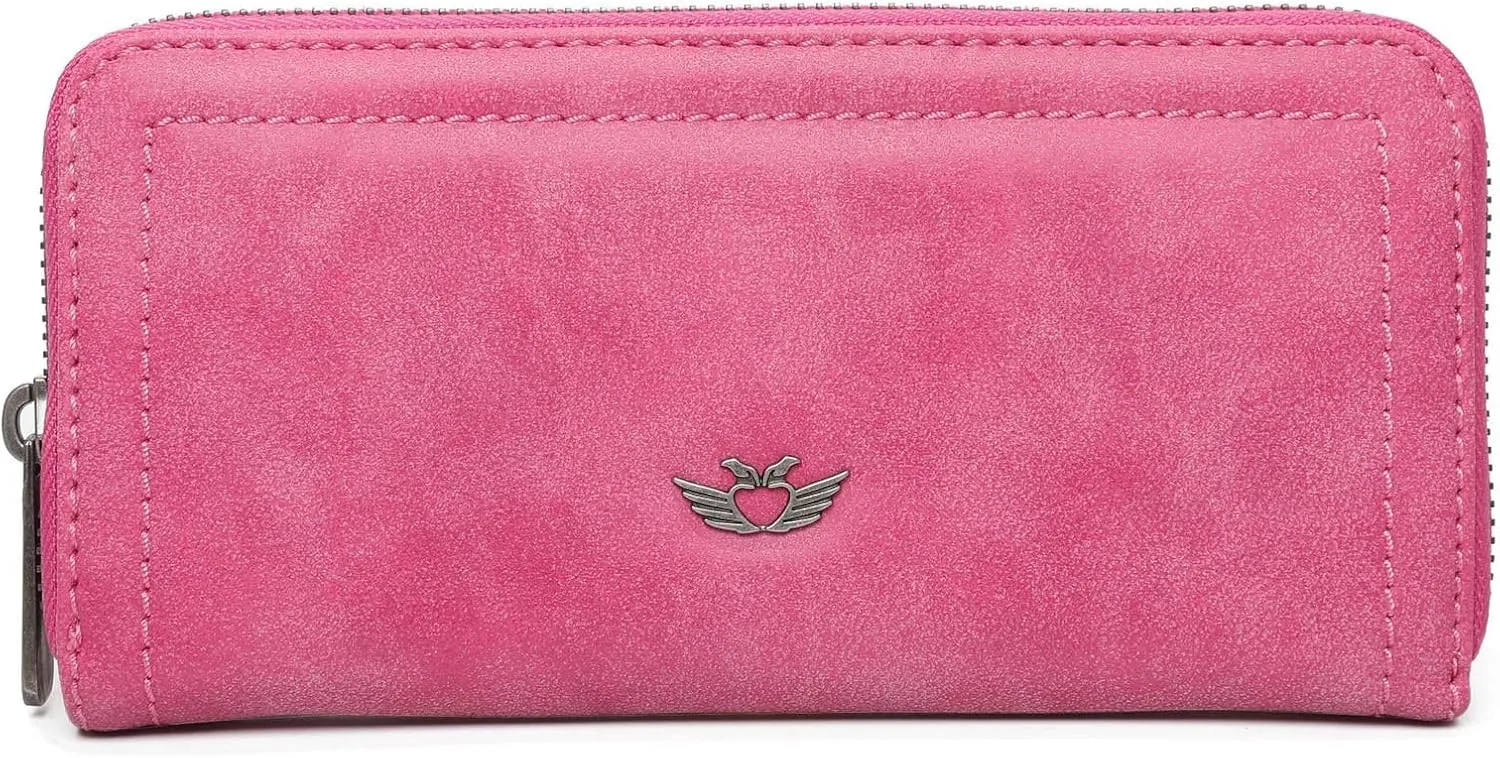 Fritzi aus Preussen Nicole – Kunstleder Geldbörse Damen – Squeezy Pink