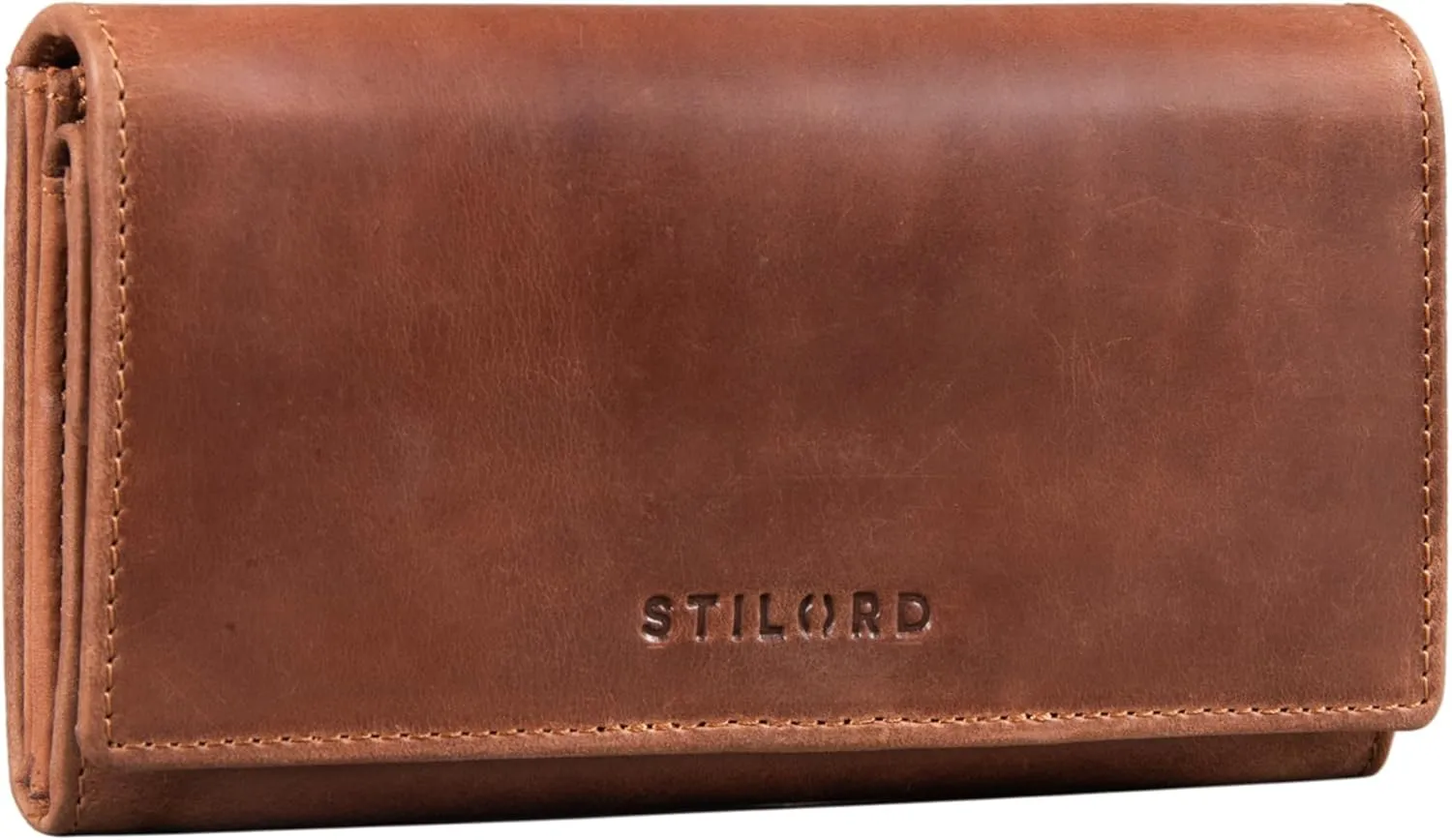 STILORD Marquesa – Leder Geldbörse mit RFID Schutz – Braun