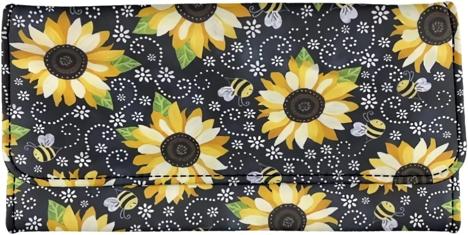 Howilath Floral Geldbörse – Blumen Design mit vielen Fächern