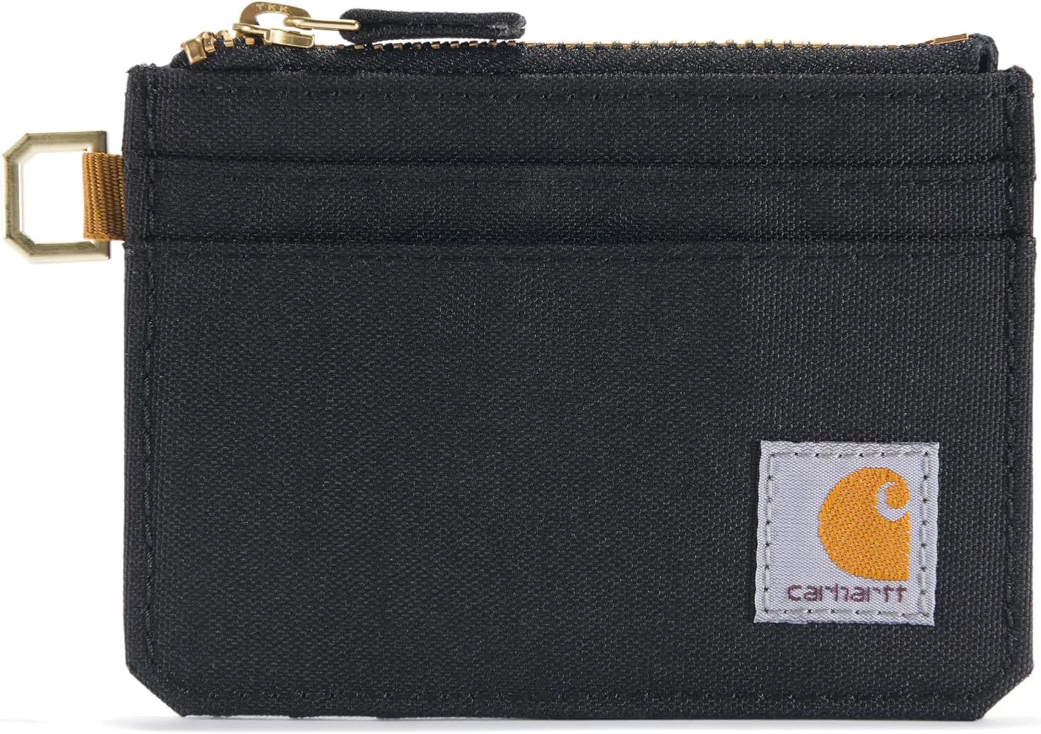 Carhartt Damen-Geldbörse – Nylon mit Reißverschluss – Schwarz