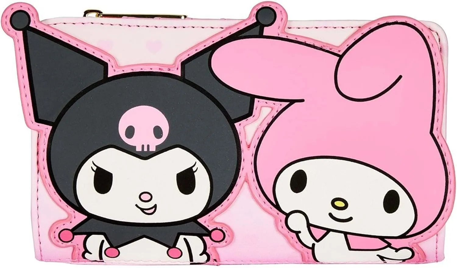Loungefly My Melody Kuromi – Rosa Geldbörse mit Reißverschluss