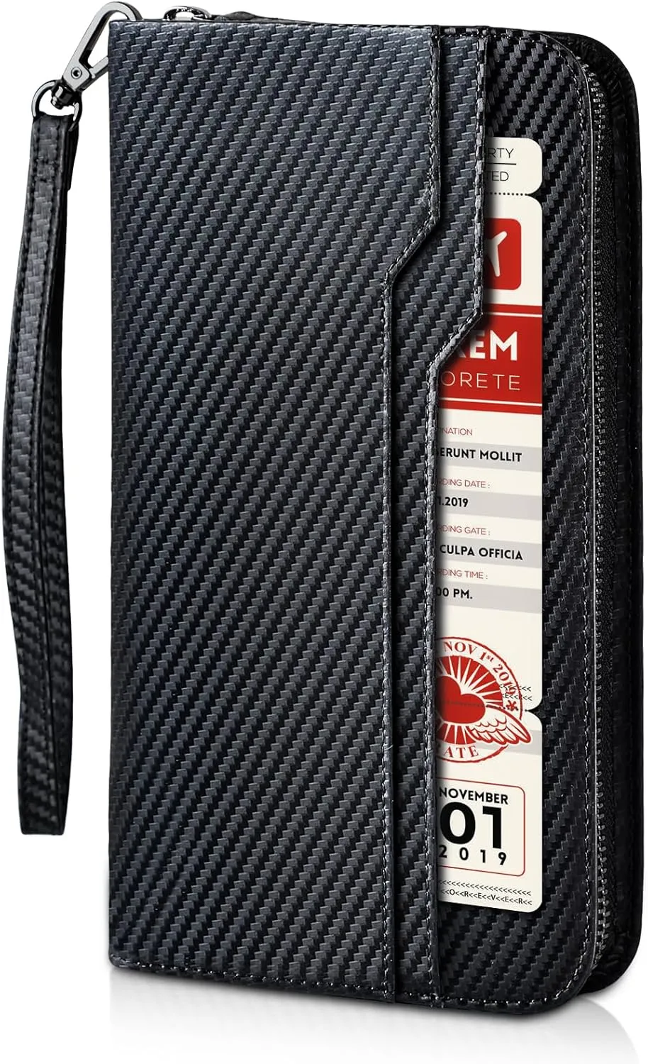 POLARE ORIGINAL Reisepass Organizer – Leder Geldbörse mit RFID