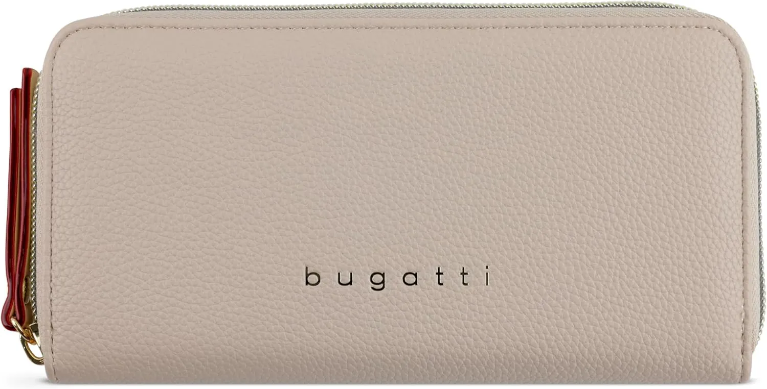 bugatti Ella – Kunstleder Geldbörse Damen mit Reißverschluss