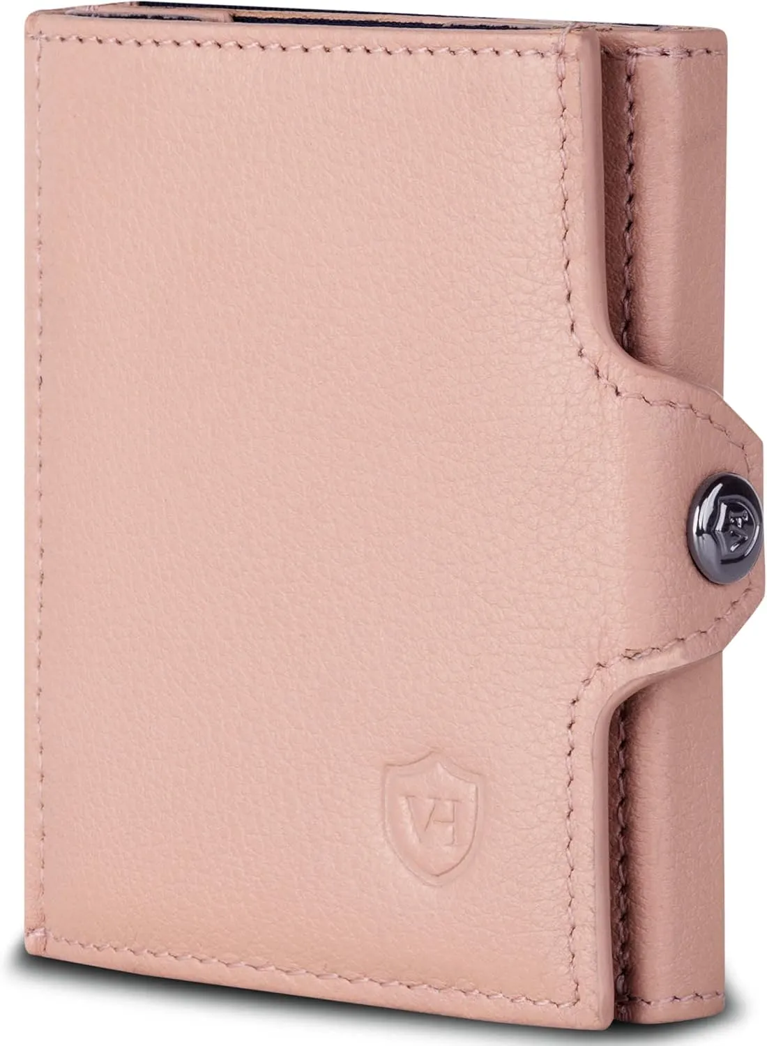 VON HEESEN Slim Wallet – Mini Geldbörse mit RFID Schutz – Rose