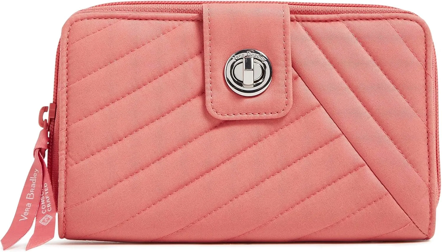 Vera Bradley Iconic RFID Turnlock – Baumwoll Geldbörse Damen