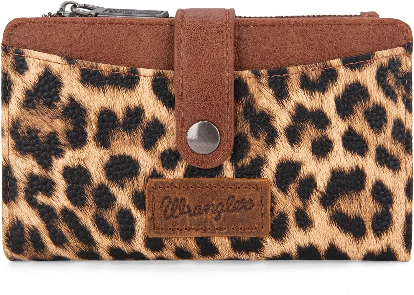 Wrangler Geldbörse Damen – Leopardenmuster mit Reißverschluss