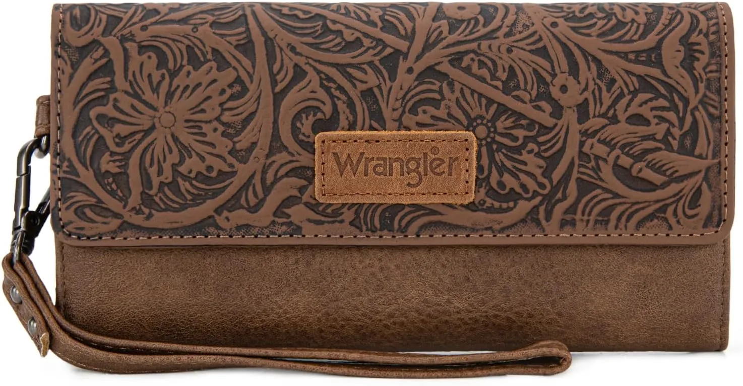 Montana West Wrangler – Leder Geldbörse Damen mit RFID