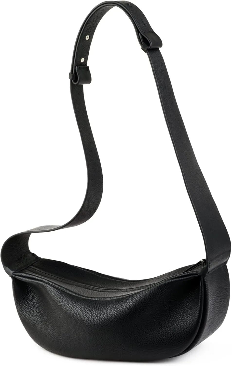 DONNAIN Halbmond Tasche Damen – Echtleder Umhängetasche
